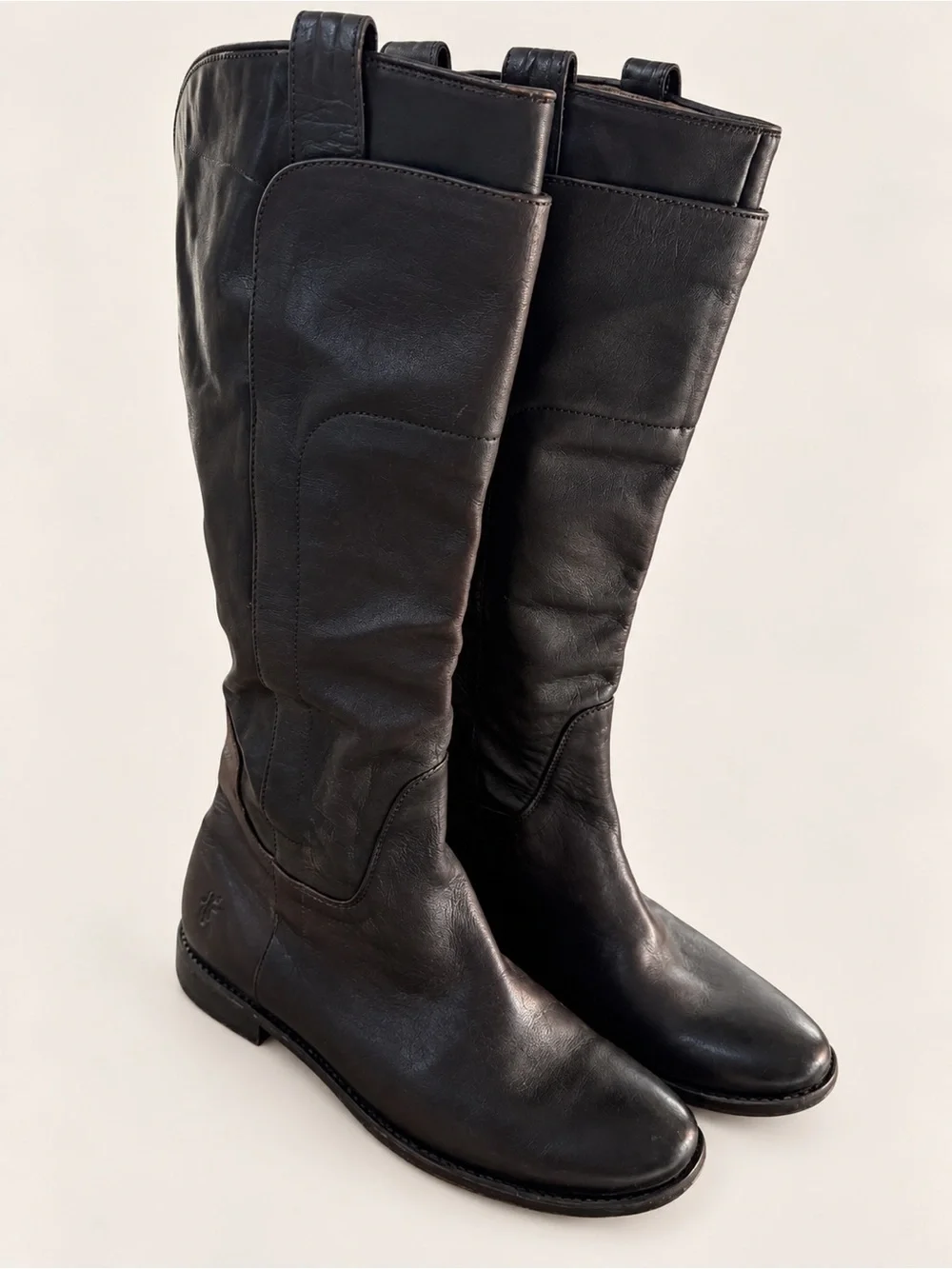 Frye Paige Tall Riding Boots Dark Brown Leather Women’s 9.5 B Style 77535